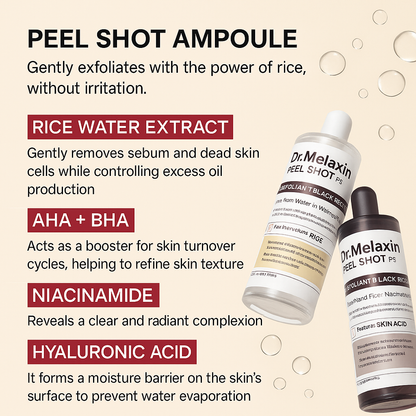 Peel Shot Glow Rice Ampoule Duo
